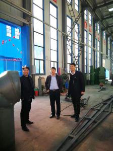 熱烈歡迎城關(guān)鎮(zhèn)尚旭敏書記、張?zhí)炝宙?zhèn)長來我廠視察工作！